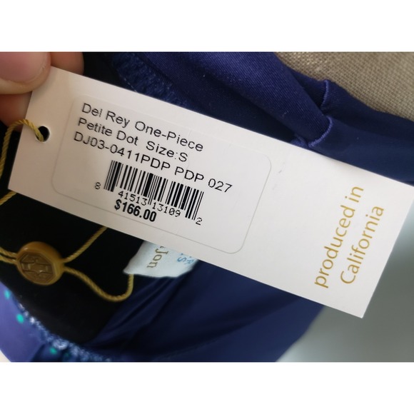Helen Jon Draper James S One Piece Swimsuit Del Rey Retro Petite Dot Polka NWT - Picture 6 of 6